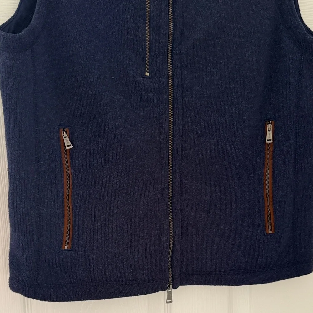 Ralph Lauren Polo golf Navy Zip-Front Vest - Picture 3 of 7